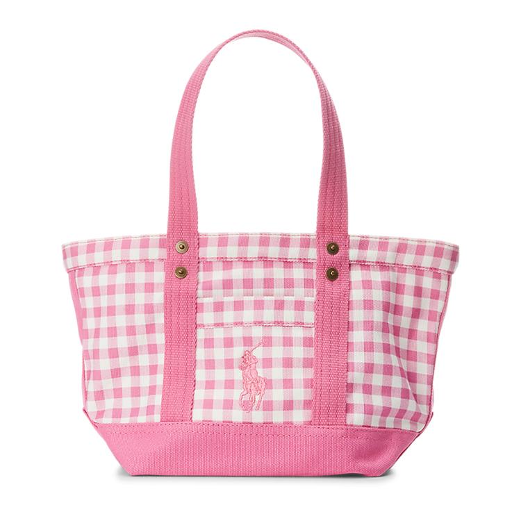 Polo Ralph Lauren Logo Embroidered Mini Tote Bag Kids Tote Bags Pink CWPOACCG9P20013650 Basic Set (Bag+Dust Bag)