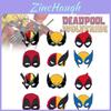 Maschere di Carta di Deadpool e Wolverine in Stile Cartone Animato per Accessori Festa Bambini