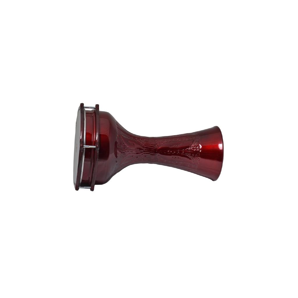 820c-br Aluminum Darbuka Embroidered Static Claret Red 20.cm