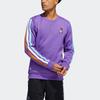 Adidas Sweatshirts Men's Purple Crew Neck Moderate Regular H43782
