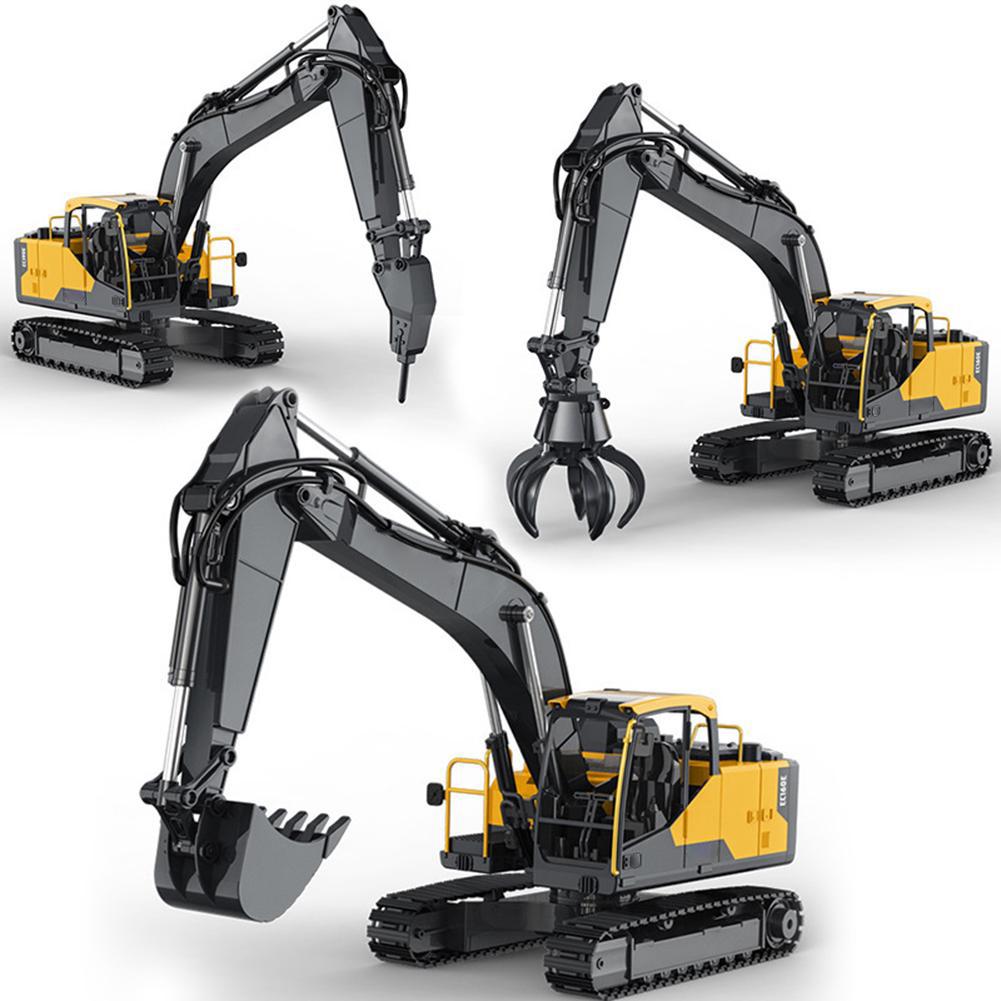 Double E E598 EC160E 1:16 17CH RC Excavator Car Model three-in-one Dual-mode crawler remote control Truck Digger Toys boys