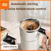 Taza Mezcladora Automática Eléctrica para Café de 380ML, Taza Mezcladora de Café Impermeable IP67, Carga USB, Pantalla Digital, Taza Magnética Automática