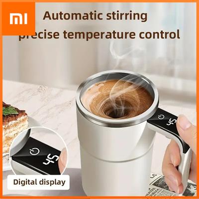 Xiaomi Tazza Elettrica Auto-Miscelante per Caffè 380ML Impermeabile IP67 Tazza Mescolatrice per Caffè Ricarica USB Display Digitale Tazza Magnetica Automatica