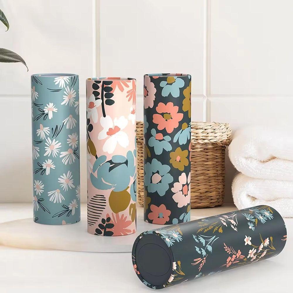 1 Stück Neuer 3-lagiger Auto-Heim-Taschentuchhalter mit Blumenpapierzylinder Papierbecherhalter Zylinderbox Auto-Innenraum