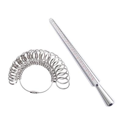 Zoll- und Euro-Ringgrößen-Lineal-Set