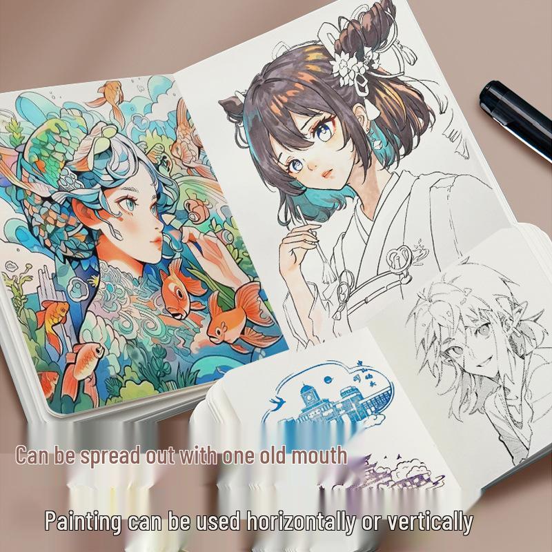 Acrylic Marker & Watercolor Journal: Compact Sketch & Painting Book.