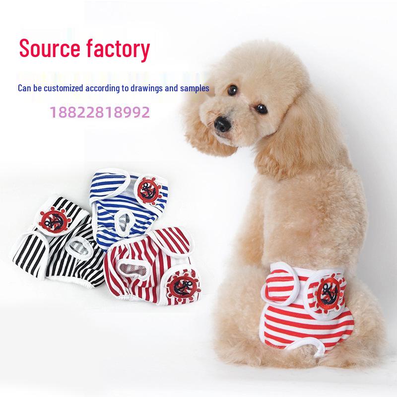 Striped Dog Sanitary Pants & Belly Band for Pets