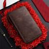 Pu Leather Wallet Long Design Phone Wallet Men'S Wallet Coin Purse For Office Travel Gift