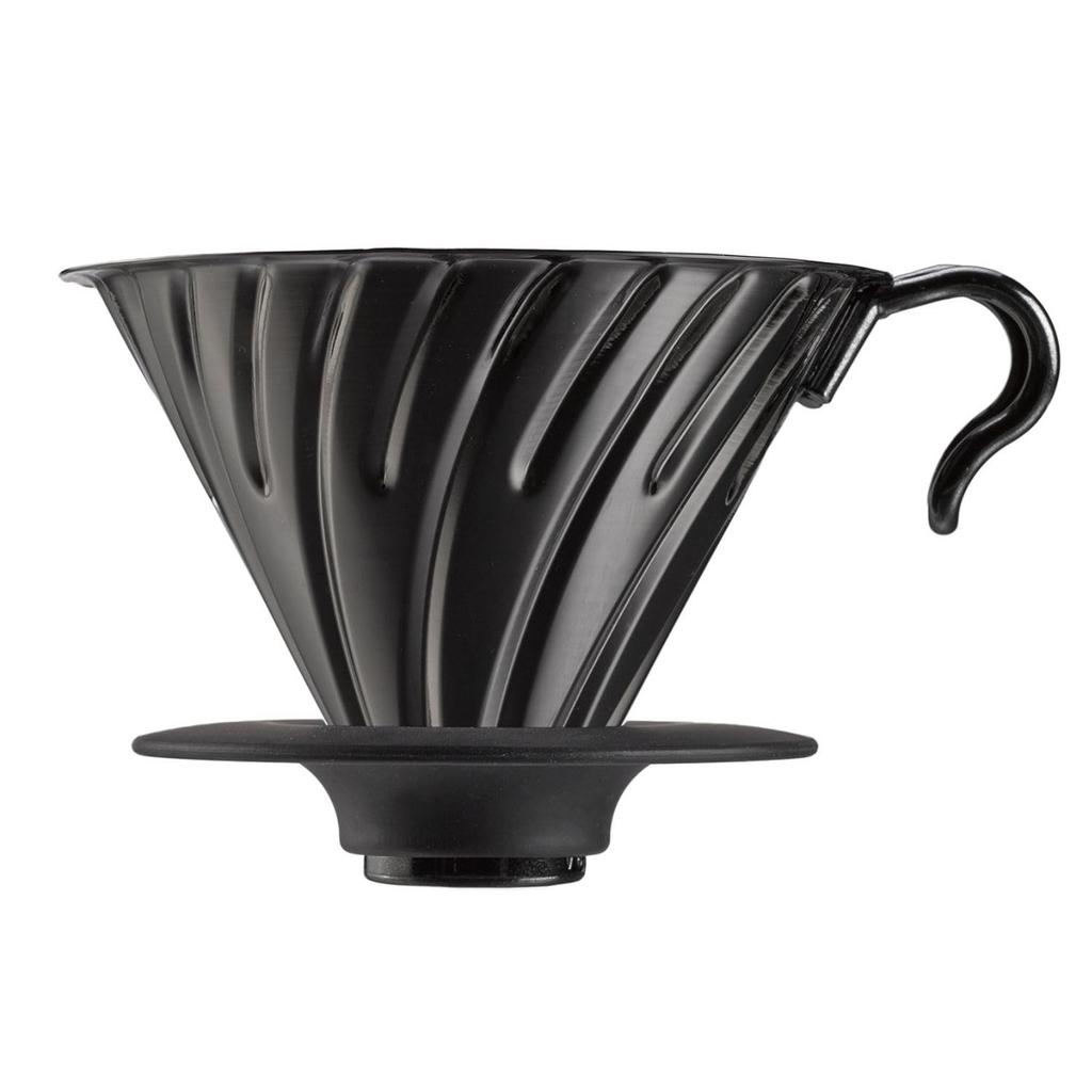 Hario V60 Metall-Kaffeefilter für 1 bis 4 Tassen, Mattschwarz, VDMR-02-MB
