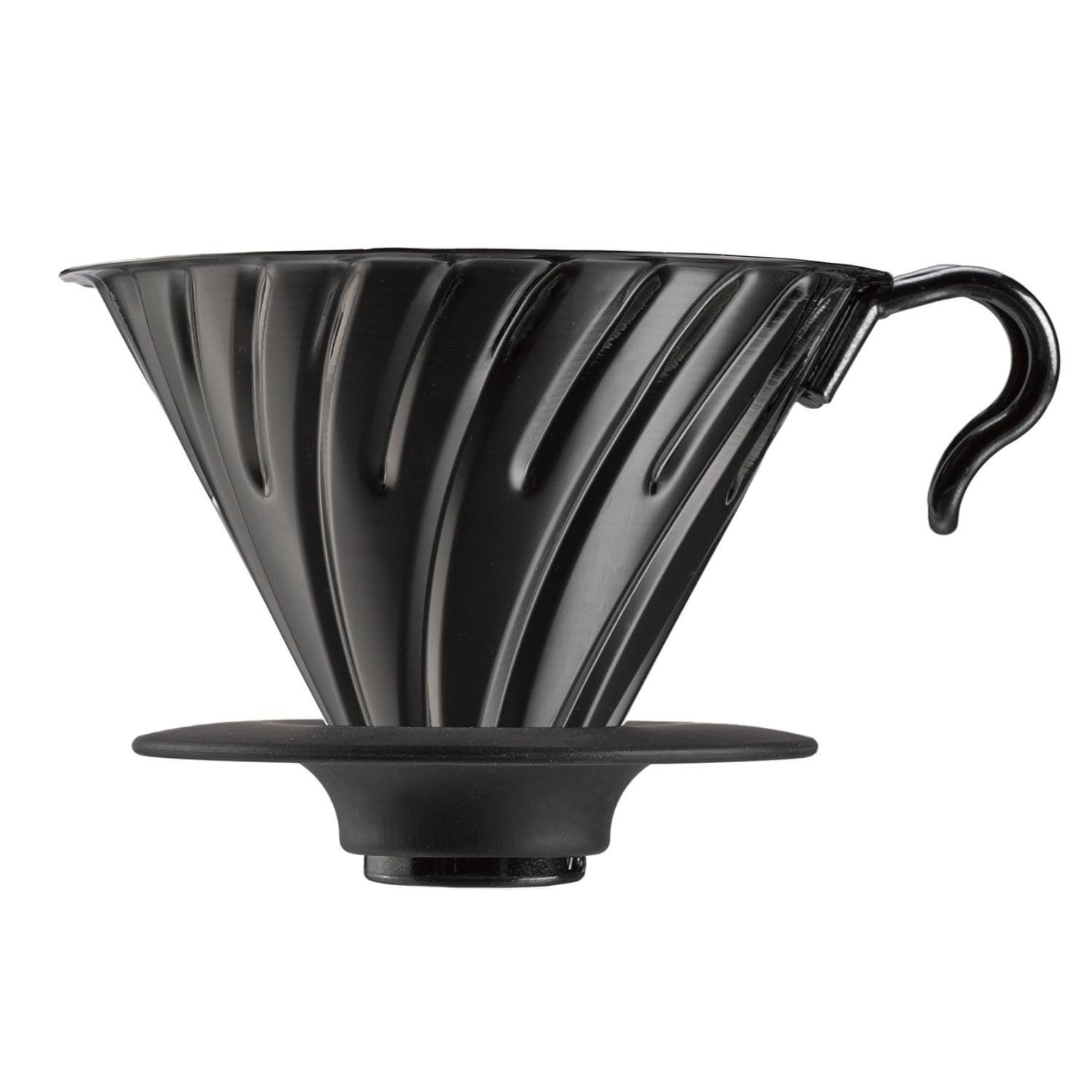 HARIO V60 Металлическая кофейная чашка Матовый дриппер, вместимость 1-4 чашки, Черный, VDMR-02-MB