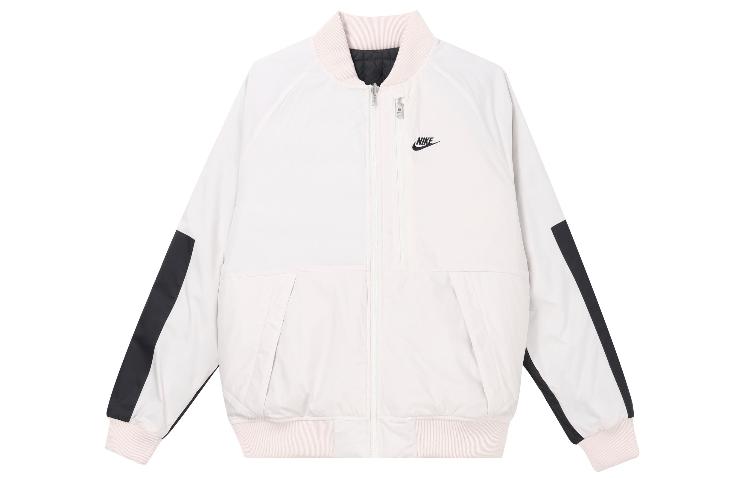 Nike Jackets Men s White Baseball Collar Moderate Pilot DD6850-030 XS