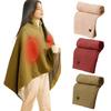 3 Heating Levels Electric Heated Blanket Wearable Body Warmer Wrap USB Heated Shawl  Outdoor