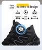 Men's Lightweight Safety Work Shoes - Anti-Smash, Anti-Puncture, Shock-Absorbing, Breathable, Soft Sole, Mid-Top Labor Protection.
