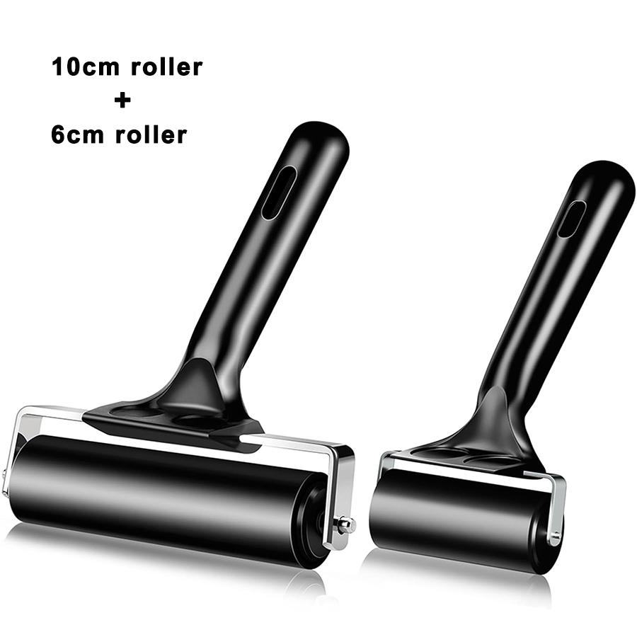 Gummiwalze für Bodenverlegung 11/6cm Brayer Klebewalze Bootsboden Verlegen Druckgrafik Malerei Stempeln Tapete