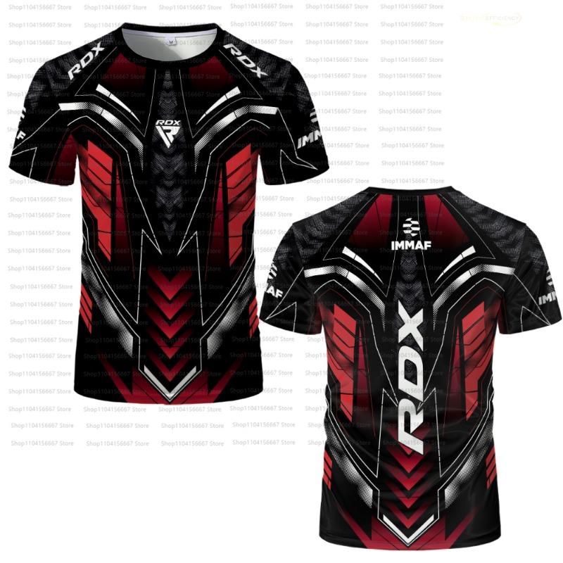 

RDX Fighting Competition New Jersey Fans Breathable T-shirt Men s And Women s Casual Round Neck Short Sleeve Boxing Top S