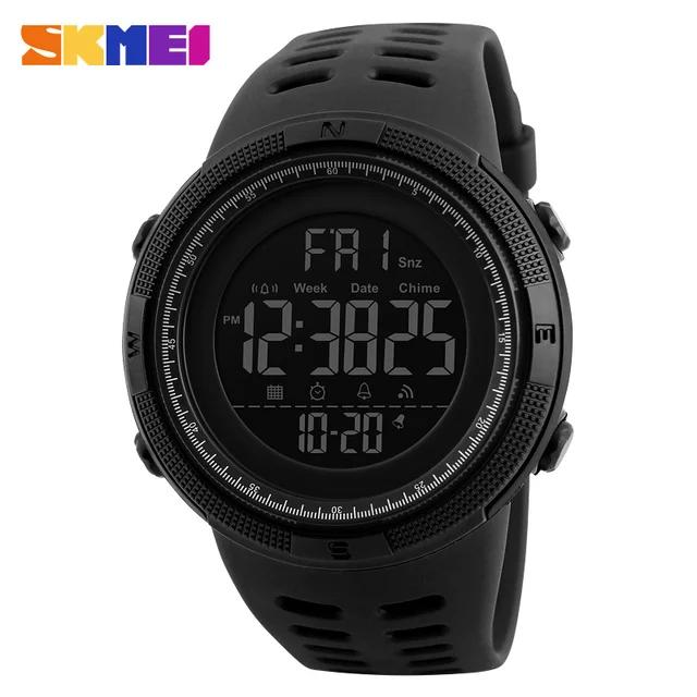 SKMEI 1251 Sports Digital Watch for Men Waterproof Military Electronic Student Mens Wristwatches Alarm Clock 1560 Reloj Hombre