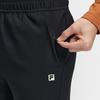 Fila Fleece Version Warm Simple Fitness Casual Versatile Comfortable Knitted Sports Pants Men Bottoms Deep-Black A11M611609FBK