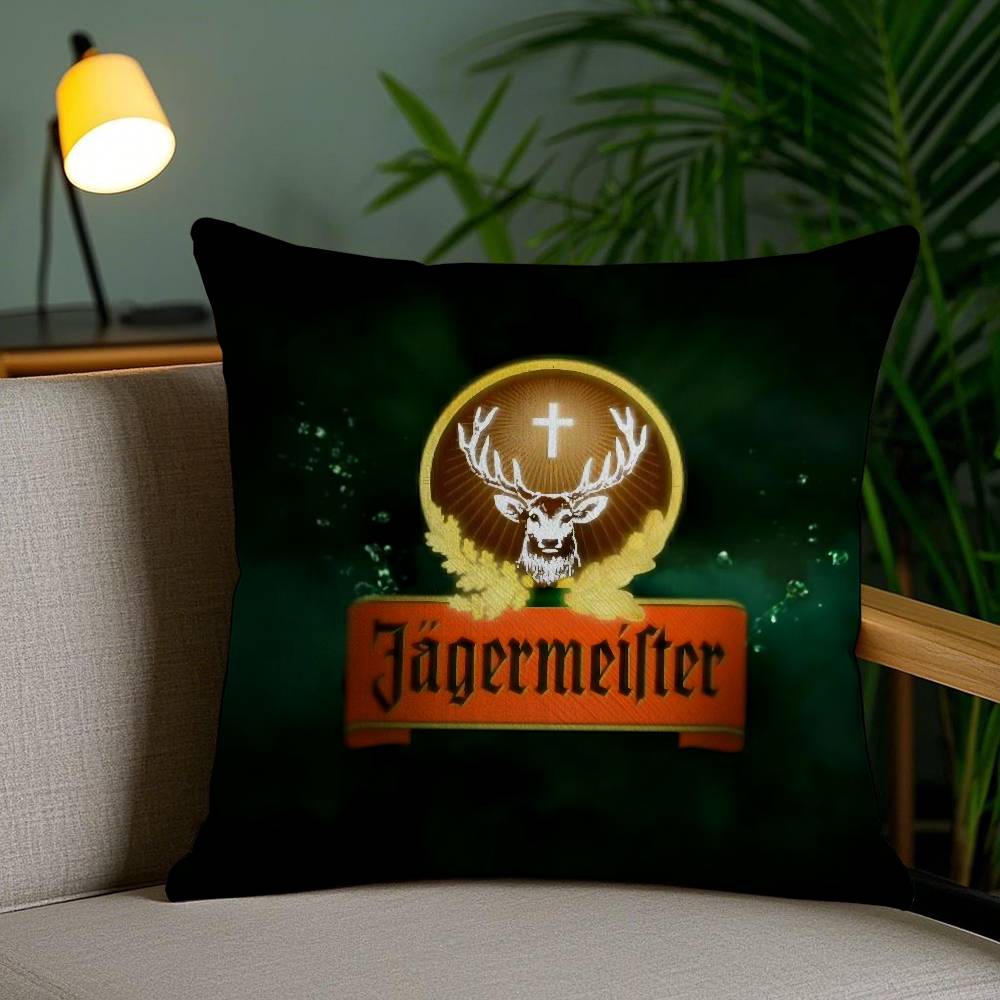 J-Jager-M-Meisters-S Pillow Case Sofa Short Plush Double-Sided Hd Printing Room Home Office Gift Cushion Cover