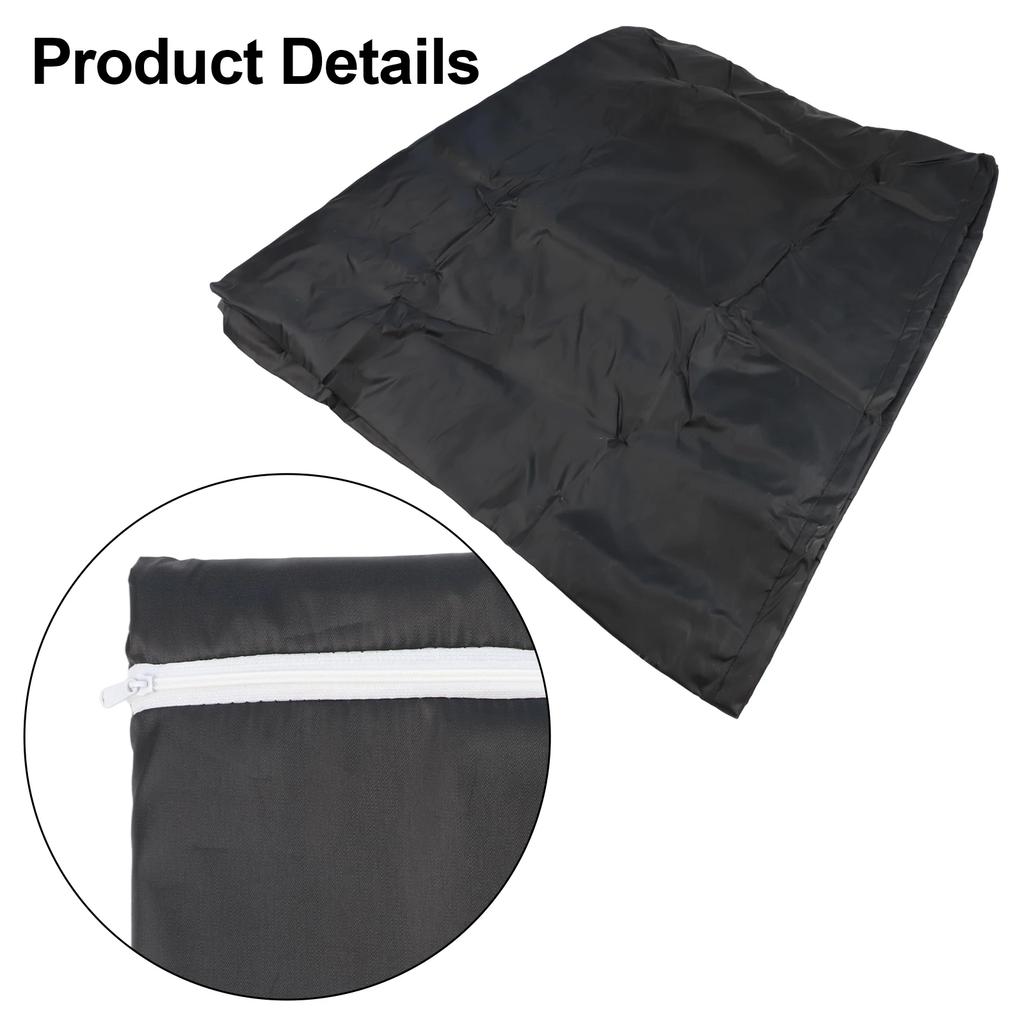 Heavy Duty 210D Oxford Fabric Firewood Log Hoop Cover with Zipper for 40 Inch Wood Storage Holder Windproof Adjustable Buckles