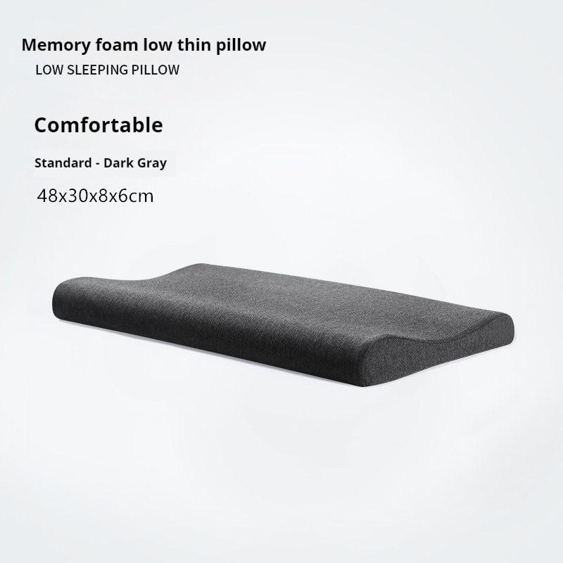 Memory Foam Low Soft Pillow Neck Spine Protection Thin Pillow for Children Teenager Adult Pregnant Health Care Pillow
