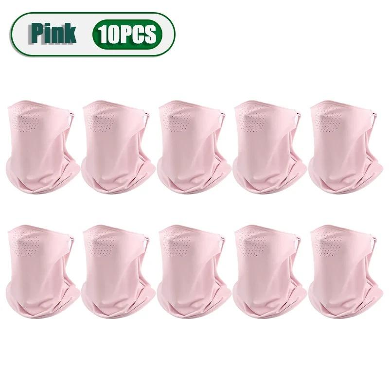 Summer Sunscreen Ice Silk Mask Neck UV Protection Face Cover Sunscreen Face with Brim Outdoor Cycling Sun Protection Hats Caps