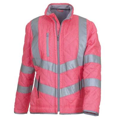 Womens/Ladies Kensington Fleece Lined Hi-Vis Lady Fit Padded Jacket