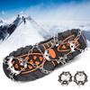 2Pcs 19 Teeth Outdoor Snow Climbing Crampons AntiSlips Shoes Covers Mountaineering Spikes
