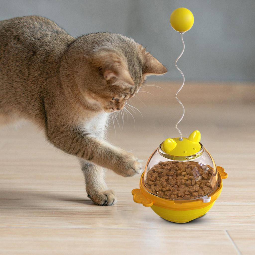 Cat Treat Toy Treat Puzzles for Indoor Cats Interactive Pet Playing Training Supplies for Kittens Home Garden Balcony Bedroom