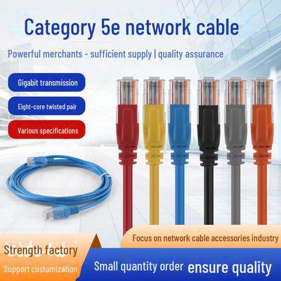 Cat 5e Unshielded Indoor Gigabit Network Cable for Monitoring & Broadband Connection