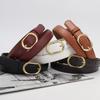 Womens Spring Simple Belt With Alloy Buckle For Everyday Jeans And Skirts