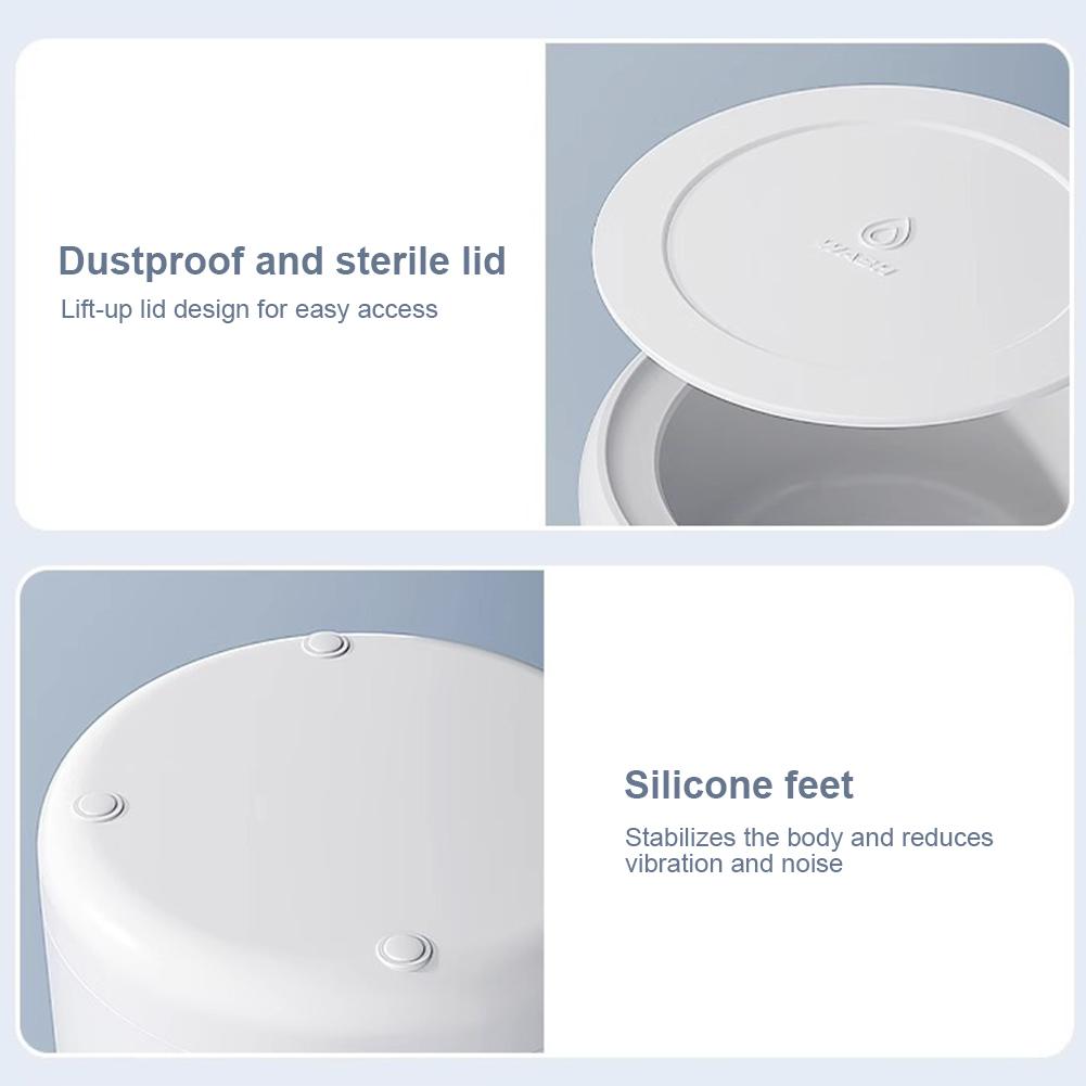 Ultrasonic Electric Cleaner Machine One-Touch Operation 3-Speeds Timing High Frequency Vibration Cleaner for Watches Glass Rings