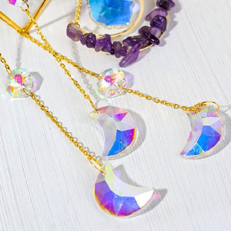 Garden Rainbows Prisms Suncatchers Outdoor Hanging Crystal Catchers Pendants Wind Chimes Catching Ornaments Home Party