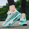 Rotary Knob Sport Trainers Winter Plush Lined Thick Hollow Sole Quick Lace System Unisex Teen Shoes