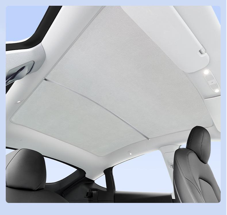 Shangjie Z7/Z7T Suede Velvet Sunshade: Sunroof Heat Insulation & Light Blocking Canopy.