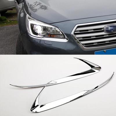 Styling auta ABS Chromovaný přední kryt světla na víko 2ks pro Subaru Outback 2015 2016 2017 Rámeček mlhového světla auta
