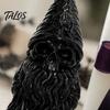 Dark Desktop Decoration 3D Printed Skeleton Gnome Figurine, Gothic Skull Goblin Statue, Spooky Durable PLA Resin Craft Ornament for Home Office
