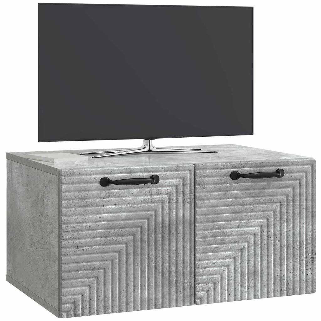 Wall Mounted TV Cabinet Concrete Grey 59.5 x 41 x 30 cm