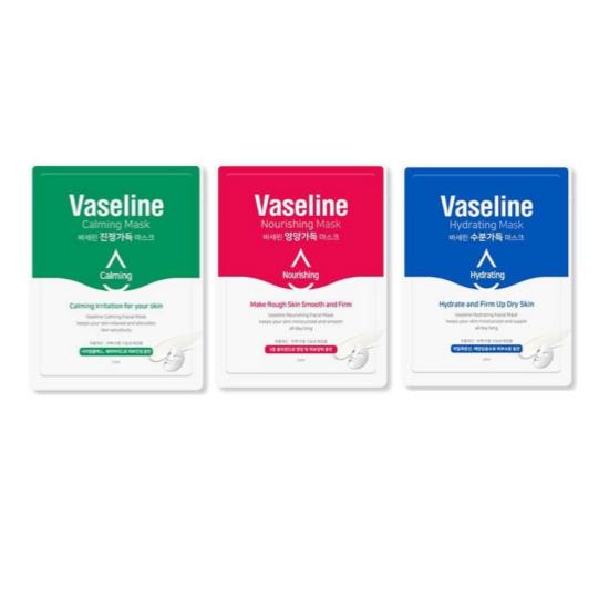 C2Y Vaseline Nutrition Mask – Soothing / Nourishing / Moisture (23 ml × 10 Sheets)