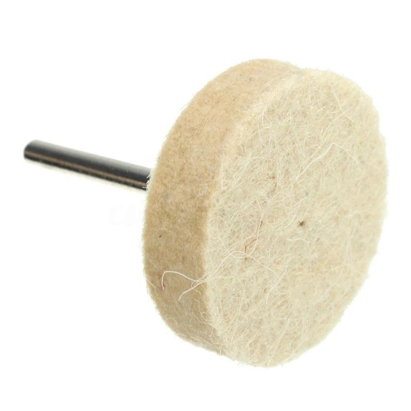 64/33Pcs Grinding Polishing Buffing Round Wheel Pad Wool Felt Sanding Head 3.15mm Shank For Dremel Drill Rotary Tool Accessories