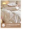 Set di biancheria da letto di lusso 4 pezzi in cotone a fibra lunga 100S, Copripiumino Ricamato 100% Cotone con Lenzuolo Sotto, Ultra Morbido e Liscio per Dormire a Pelle