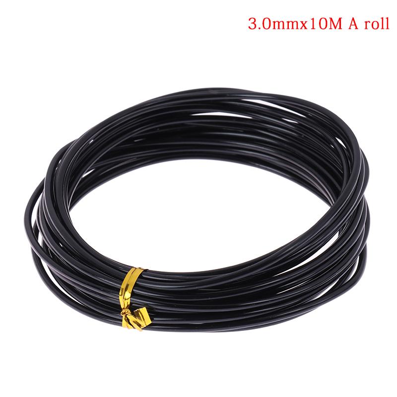 5/10m Plant Shaping Aluminum Wire Bonsai Styling Wires Black Plant Support Wire Reusable Garden Accessories Gardening Tools