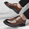 Fashion Summer New Perforated Lightweight Lace Up Comfortable Casual Leather Shoes Fashion Brand Men's Blok Carved Casual Oxford Shoes