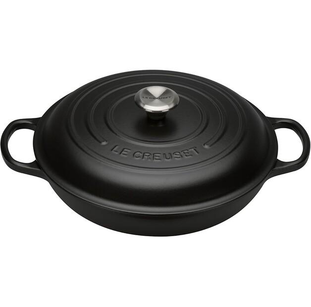 Кастрюля Le Creuset Gourmet, 30 см, 3,2 л, чёрная (21180300000430)