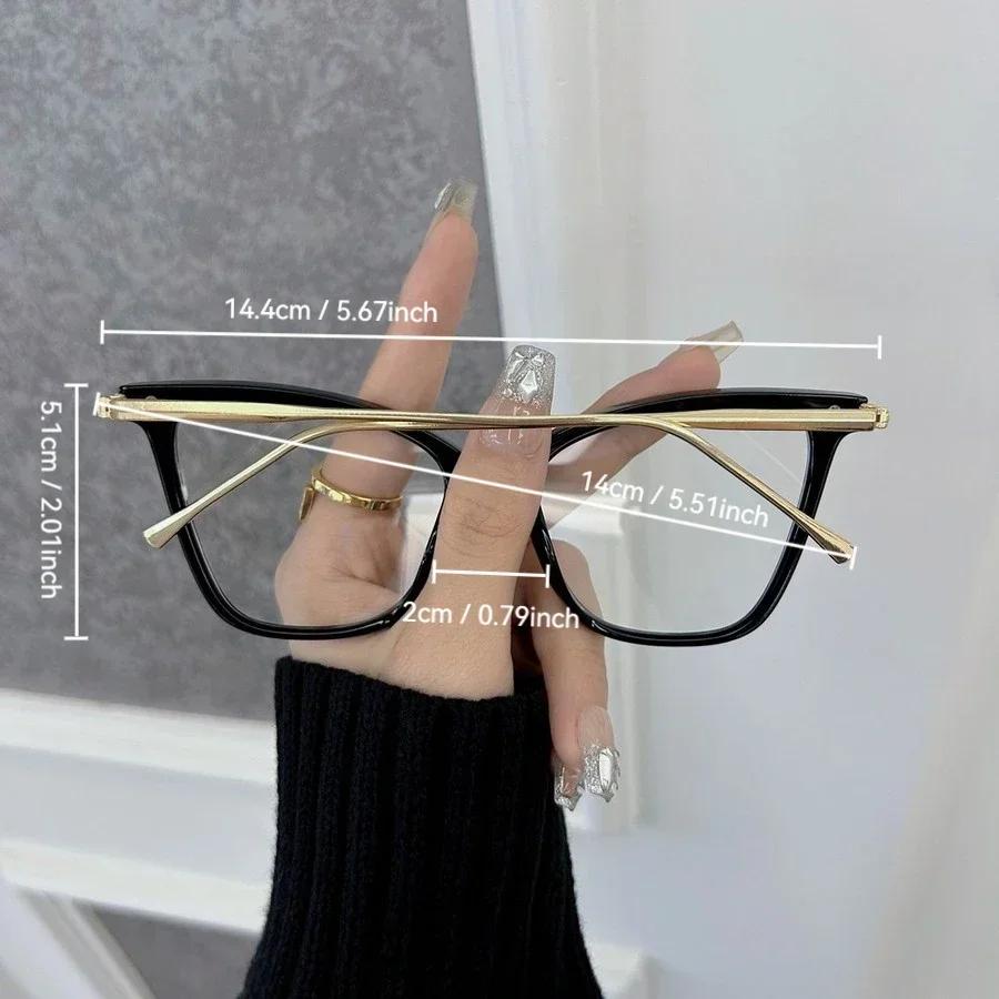 Fashion Luxurious Cat Eye Eyeglasses Frames Women Men Transparent Clear Brand Designer Optical Lovely Frame Oculos