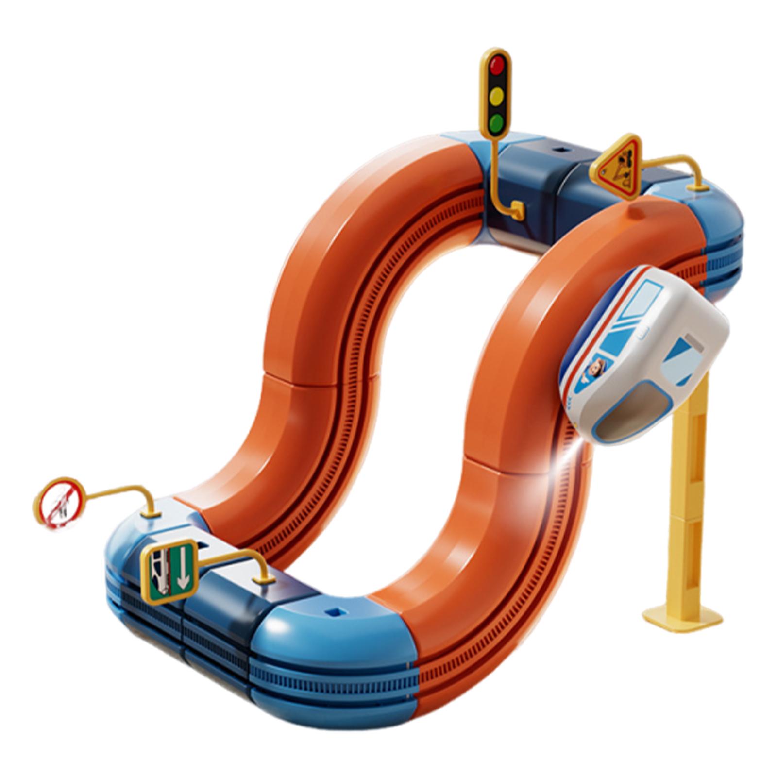 

Montessori Toy 2025 Latest Educational Toys Assembly Magic Track Train Set Children S Toys Non-Remote Control Rail Car Gift Box