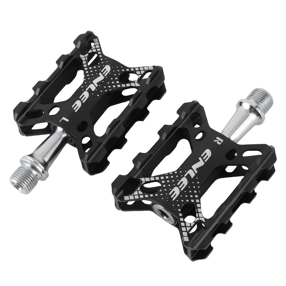 1 Pair Aluminium Alloy Mountain Bike Pedals 9/16" Spindles Bicycle Platform Pedals Folding Bikes