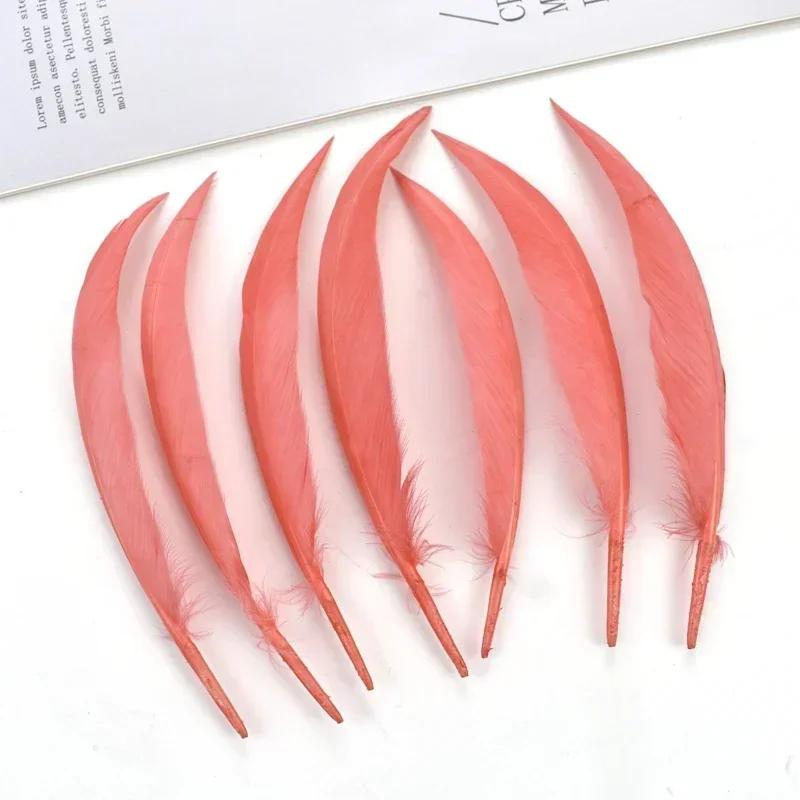 Curved Bent Duck Feathers for Crafts Dream Catcher Goose Wing Feather Decor Jewelry Making Carnaval Handicraft Party Accessories