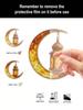 Islamische Mond Stern Laterne Hängedekor - Acryl Eid Mubarak Ornament für Ramadan Kareem Muslimisches Fest Heim Fenster Wanddeko