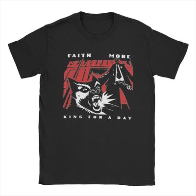 King For A Day Faith No More Maglietta da Uomo Vintage 100% Cotone T-Shirt Estiva Girocollo Magliette all'Ingrosso Abbigliamento Taglie Grandi