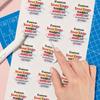 500Pcs Custom Logo Stickers Personalized Text  Image Labels Round Or Square Brand Stickers For Packaging Gifts Business Use